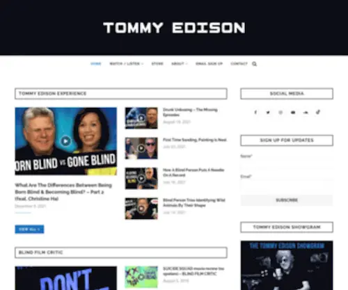 Tommyedison.com(Podcast Host) Screenshot