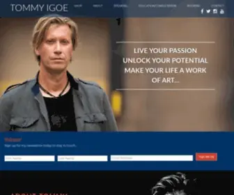 Tommyigoe.com(Tommy Igoe) Screenshot