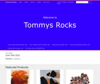 Tommysrocks.com(Tommysrocks rock shop) Screenshot