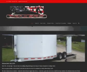 Tommystrailers.com(Building the Finest Aluminum Trailers for over 40 years) Screenshot