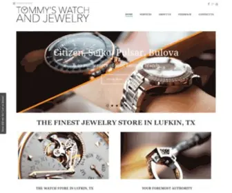 Tommyswatchandjewelry.com(Tommy's Jewelry Watch & Clock Repair in Lufkin) Screenshot