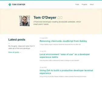 Tomodwyer.com(Tom O'Dwyer) Screenshot