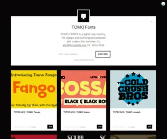 Tomofonts.com(Original Fonts & WebFonts for print and screens) Screenshot