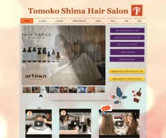 Tomokoshima.com(Tomoko Shima Hair Salon) Screenshot