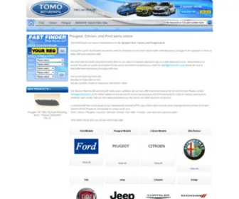 Tomoparts.co.uk(Genuine car parts supplier) Screenshot