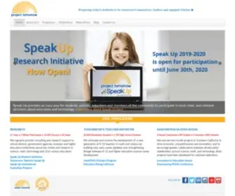 Tomorrow.org(Project Tomorrow) Screenshot