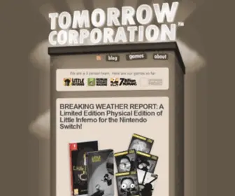Tomorrowcorporation.com(Tomorrow Corporation) Screenshot