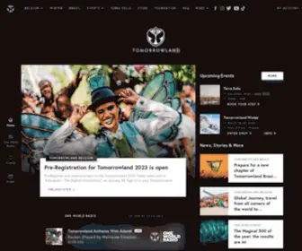 Tomorrowland.com(Enjoy everything Tomorrowland has to offer and stay up) Screenshot