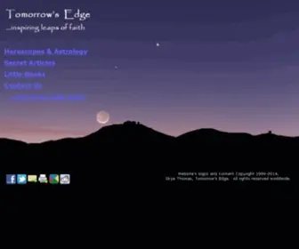 Tomorrowsedge.net(Tomorrow's Edge Home of Skye Thomas's horoscopes) Screenshot