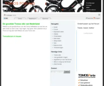 Tomosforum.nl(De grootste Tomos site van Nederland) Screenshot