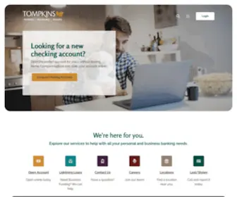 Tompkinsbank.com(Tompkins Community Bank) Screenshot