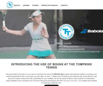 Tompkinssport.com(Tompkins Tennis) Screenshot