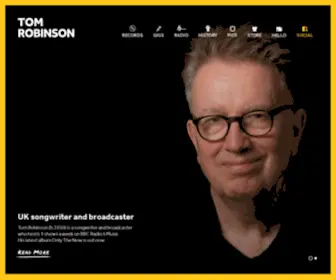 Tomrobinson.com(Tom Robinson) Screenshot
