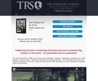 Tomrose.com(The Tom Rose School for Professional Dog Trainers) Screenshot