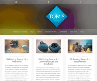 Toms3D.org(Tom's 3D printing guides and reviews) Screenshot