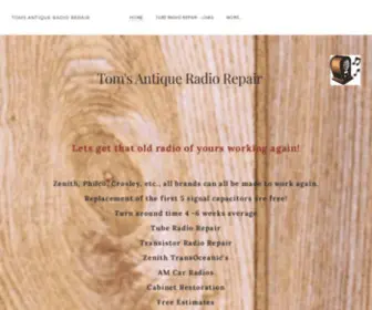 Tomsantiqueradiorepair.com(TOMS ANTIQUE RADIO REPAIR) Screenshot