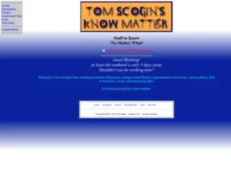 Tomscogin.com(Energy, Measurements, Trivia) Screenshot