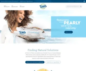 Tomsofmaine.ca(Tom's of Maine Natural Toothpaste and Deodorant) Screenshot