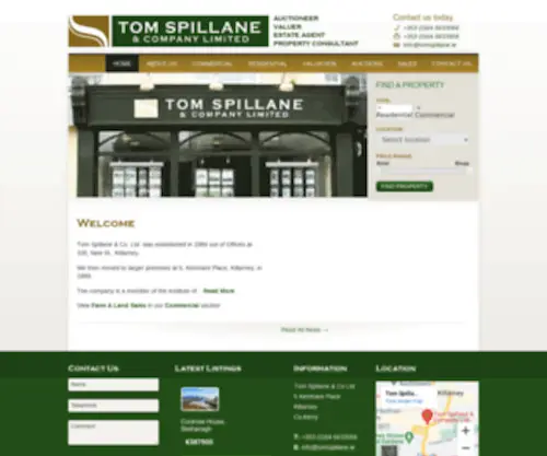 Tomspillane.ie(Tom Spillane) Screenshot