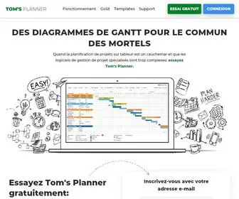 Tomsplanner.fr(Planificateur de projet) Screenshot