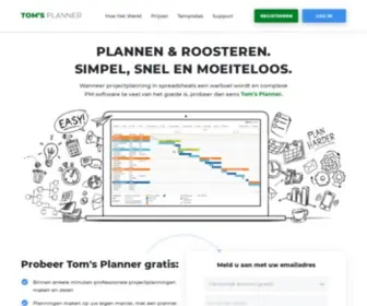 Tomsplanner.nl(Project Planner) Screenshot