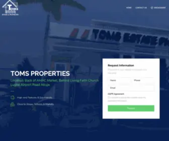 Tomsproperties.com.ng(Toms Properties) Screenshot