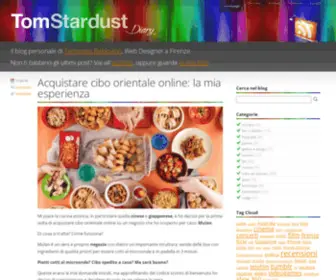Tomstardustdiary.com(Il blog personale di Tommaso Baldovino) Screenshot