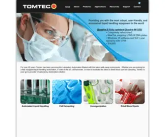 Tomtec.com(Liquid handling) Screenshot