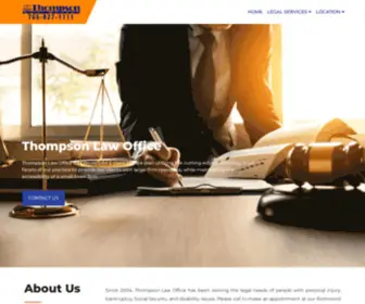 Tomthompsonlaw.com(Thompson law attorney in Richmond Indiana. Our lawyer) Screenshot