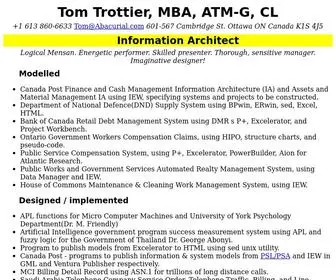 Tomtrottier.com(Tom Trottier) Screenshot