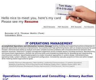 Tomwatts.com(Tom Watts) Screenshot