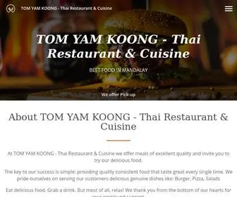 Tomyamkoong.com(Order Online for Takeaway / Pickup. Here at TOM YAM KOONG) Screenshot