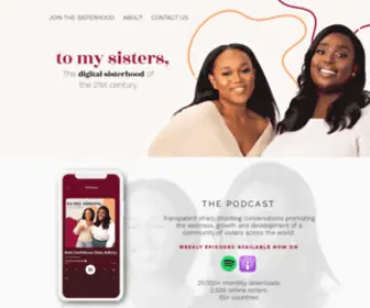 Tomysisters.com(The digital sisterhood of the 21st century. TMS) Screenshot