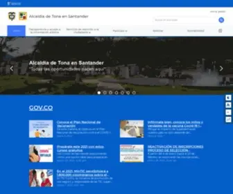 Tona-Santander.gov.co(Alcaldía) Screenshot