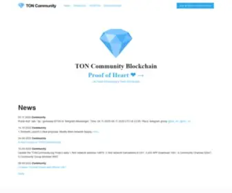 Toncommunity.org(TON Community Blockchain) Screenshot