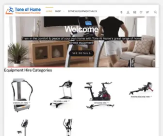 Toneathome.ie(Fitness equipment hire) Screenshot