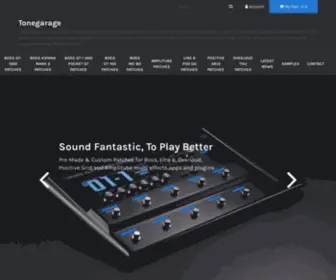 Tonegarage.co.uk(Buy patches for Line 6 Pod Go) Screenshot