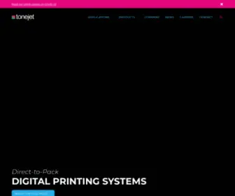 Tonejet.com(Digital printing systems) Screenshot