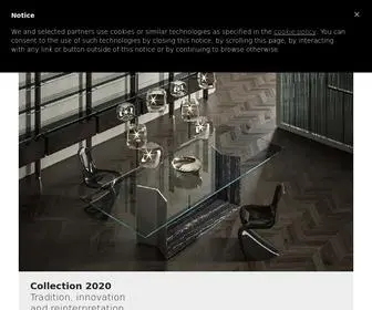 Tonellidesign.com(Glass design furniture and furnishings) Screenshot