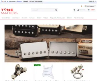Tonematters.com(Shop für E) Screenshot