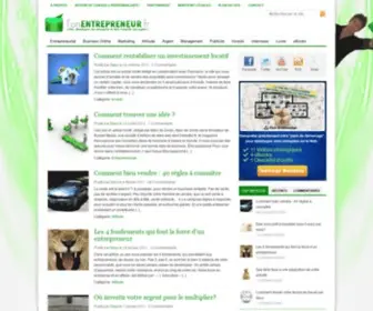 Tonentrepreneur.fr(Entreprendre) Screenshot