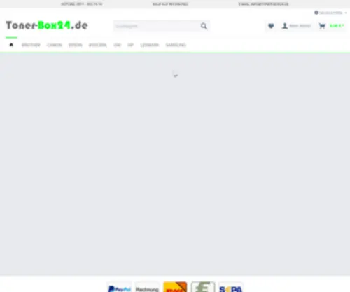 Toner-Box24.de(Toner Box 24) Screenshot