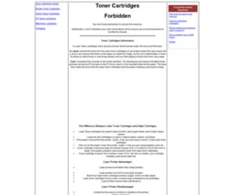 Toner-Cartridges-Guides.com(Toner Cartridges) Screenshot