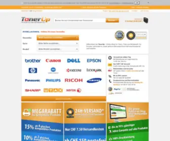 Toner-UP.ch(Toner und Druckerpatronen Shop Schweiz) Screenshot