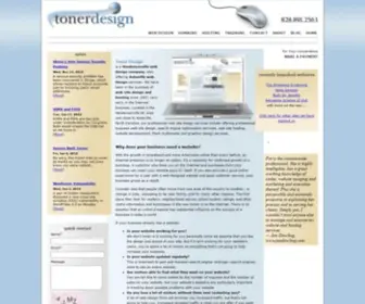 Tonerdesign.com(Hendersonville Web Design) Screenshot