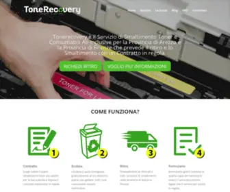 Tonerecovery.it(Smaltimento Toner Firenze ed Arezzo) Screenshot