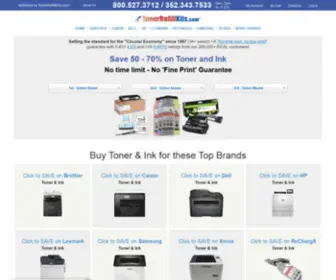 Tonerrefillkits.com(Toner cartridge and toner refill kit superstore) Screenshot