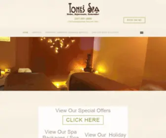 Tonesspa.com(Spa, Massage, Skin Care, Nails, Beautifying and Wellness) Screenshot