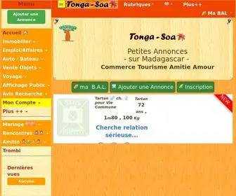 Tonga-Soa.com(Petites Annonces de Qualite a MADAGASCAR) Screenshot