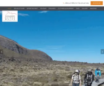 Tongariroguidedwalks.nz(Tongariro Guided Walks) Screenshot